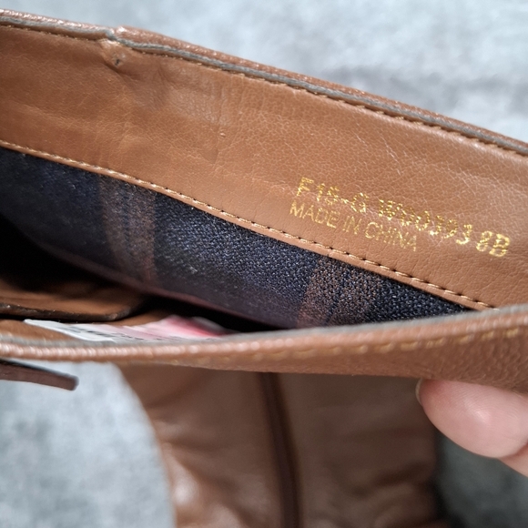 Cole Haan 'Hinckley Boot II' Knee High Sequoia Heel Brown Leather Size 8M - Picture 11 of 15